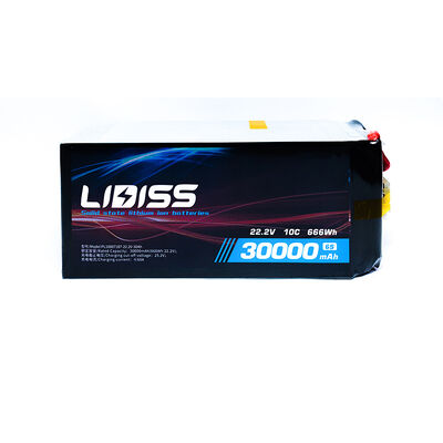 High Quality 30000mAh 22.2V 6S  Cars Planes Boats Lipo Battery Pack with XT60 Deans T Plug
