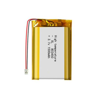 XL 803450 High Temperature 80 1500mAh Safe Reliable 3.7V Lithium Polymer Battery with PCB 500 Cycles 8x34x50mm