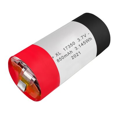 High Capacity Battery 17350 850mAh 3.7v Cylindrical Lithium Ion Rechargeable Battery Li-ion Batteries Cells