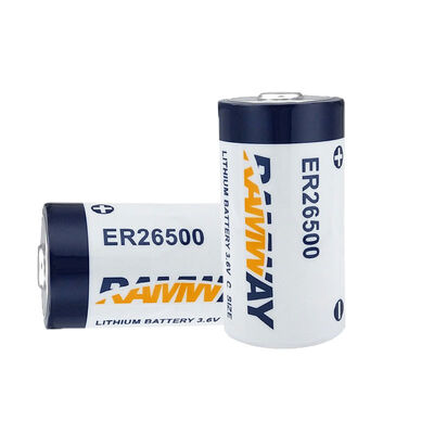 High Capacity 9000mAh ER26500 3.6V Lithium Primary Semi-solid State A-Grade RAMWAY Battery Smart Meters Sensors Electric