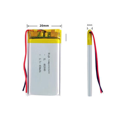 China Suppliers 402040 High Temperature Rechargeable ultra Thin Lipo 3.7v 450mah Battery Solid State Battery Li-polymer
