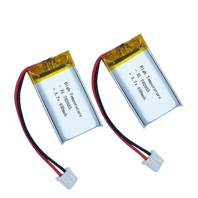 XL 702035 450mAh High Temperature Solid State Lithium Polymer Rechargeable Batteries 3.7v 500 Cycles