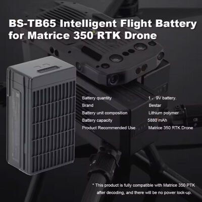 BESTAR Matrice 350 RTK Drone Battery BS-TB65 | 400 Charge-Discharge Cycles High-Energy Cells Black for Toys Consumer Electronics