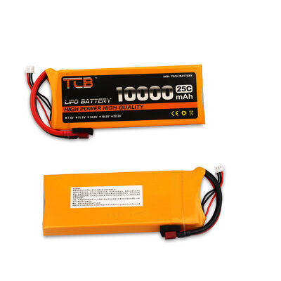 Model Airplane Battery High-rate 10000mAh Large-capacity 25c Aerial Drone Battery.