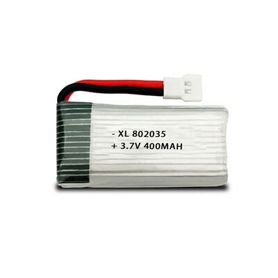 802035 High Discharge Lipo Battery 3.7v 400mah 25C 30C for Drone/uav