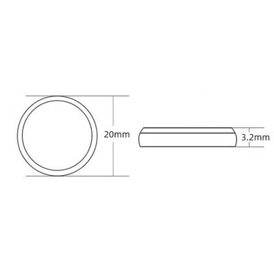 CR2032 3V Lithium Coin Battery 210mAh Long Lasting Button Cell for Car Keys Remotes Watches LED Lights and Electronic Devices