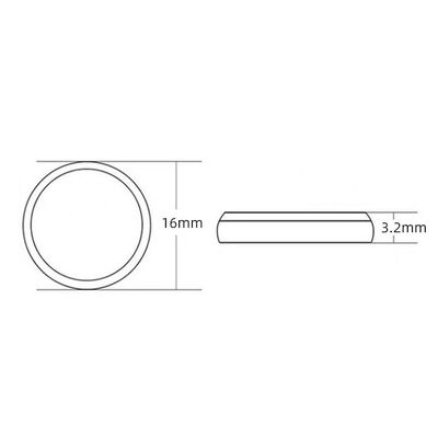 CR1632 120mAh 3V Lithium Button Battery  Non-Rechargeable for Remote Controls Toys  LED Lights and Small Electronic Products