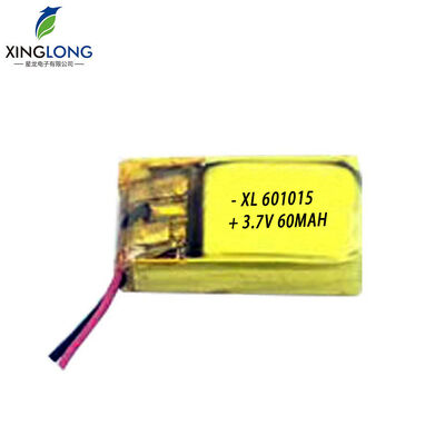 601015 3.7v 60mah Small Li-po Battery  for  Headset/smart Watch