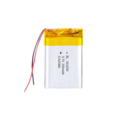 502030 3.7V 250mAh Rechargeable Li-Po Battery for Smart Watch Bluetooth Headset Toys