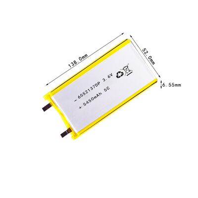 High-density 3.6V  5450mAh 5C  Semi-solid Lithium-ion Battery Pack for Drones  Customizable to Other Capacities