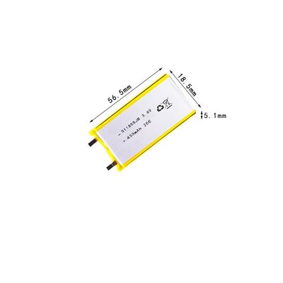 High-density 3.6V  430mAh 20C Semi-solid Lithium-ion Battery Pack for Drones  Customizable to Other Capacities