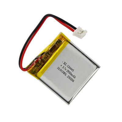 OEM 3.7V 124445 2950mAh Rechargeable Semi-solid State Lipo Battery with 500 Cycles and 58g Energy