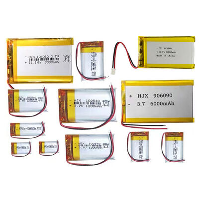 OEM 3.7V 124445 2950mAh Rechargeable Semi-solid State Lipo Battery with 500 Cycles and 58g Energy