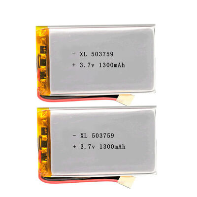 503759 Polymer Lithium Battery 1300mAh for Speaker Lamp Toy Digital Small Household Appliances 3.7V Charging Pool