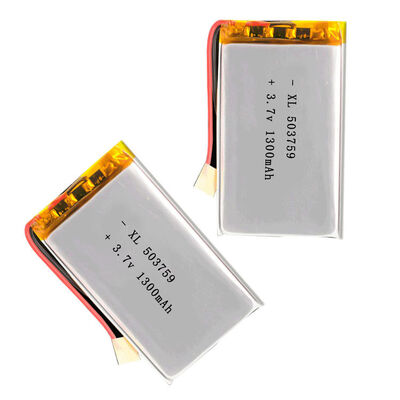 503759 Polymer Lithium Battery 1300mAh for Speaker Lamp Toy Digital Small Household Appliances 3.7V Charging Pool