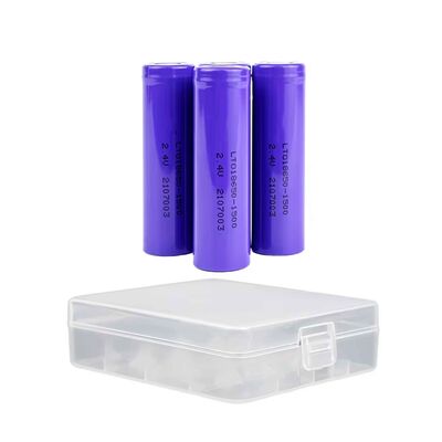 2.4V 1500mah LTO Battery 18650 Rechargeable Cylindrical Lithium Ion for High-Grade Portable Power Supply EV RV High