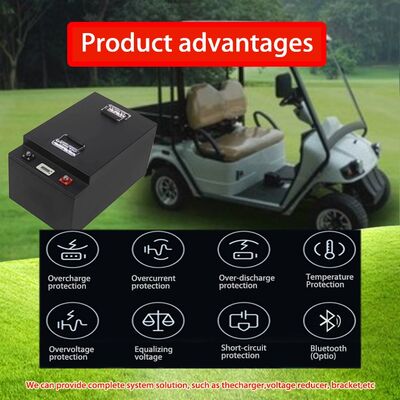 72V 60V 51.2V 38.4V 100Ah-200Ah LiFePO4 Golf Cart Battery Pack | 51.2V Deep Cycle IP67 Waterproof | OEM/ODM Custom