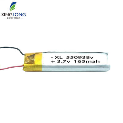 550938 Small Lithium Polymer Battery 165mah 3.7v for Headset Battery