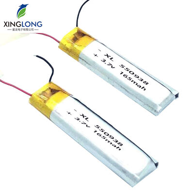 550938 Small Lithium Polymer Battery 165mah 3.7v for Headset Battery