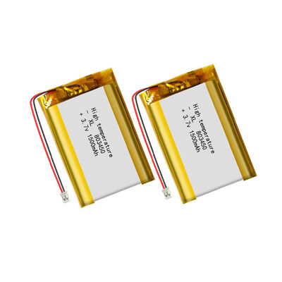 XL 803450 High Temperature 80 1500mAh Safe Reliable 3.7V Lithium Polymer Battery with PCB 500 Cycles 8x34x50mm