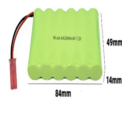 Customize AA 2600mAh 7.2V Ni-MH Rechargeable Battery Pack for Power Tools Lighting Electric Vehicles & Home Appliances