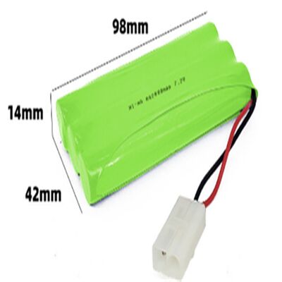 Customize AA 2600mAh 7.2V Ni-MH Rechargeable Battery Pack for Power Tools Lighting Electric Vehicles & Home Appliances