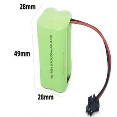 Customize AA 2600mAh 7.2V Ni-MH Rechargeable Battery Pack for Power Tools Lighting Electric Vehicles & Home Appliances