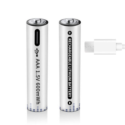 Logo Print Lithium 1.5v AAA USB Rechargeable Charging Battery 1.5v Triple a Type-c Port Aa Usb Rechargeable Batteries
