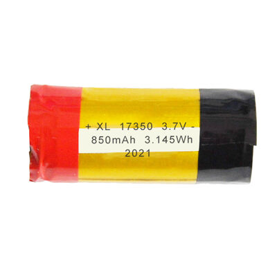 High Capacity Battery 17350 850mAh 3.7v Cylindrical Lithium Ion Rechargeable Battery Li-ion Batteries Cells