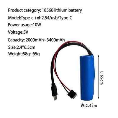 DIY Power Bank Charging Module - Type-C & USB 5V 2A Output with LED Indicator | Support 3.7V 18650 Lithium Batteries