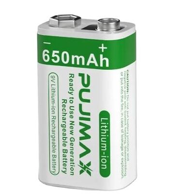 USB Battery New Products 1pcs 650mAh 9V Lithium-ion Rechargeable Battery for Multimeter Wireless Microphone Smoke Detectors